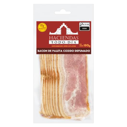 Bacon de paleta cozido e defumado Haciendas 180g - Imagem em destaque