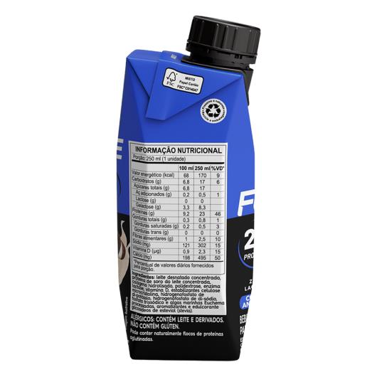 Bebida láctea 23g proteínas cookies and cream Piracanjuba Pro Force 250ml - Imagem em destaque