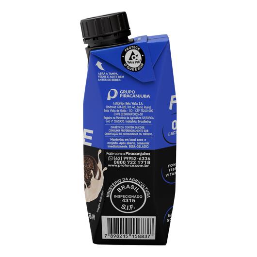 Bebida láctea 23g proteínas cookies and cream Piracanjuba Pro Force 250ml - Imagem em destaque