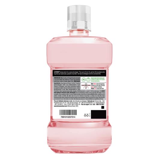 Enxaguante Bucal Listerine Zero Álcool Melancia & Hortelã Frasco 1l Leve Mais Pague Menos - Imagem em destaque