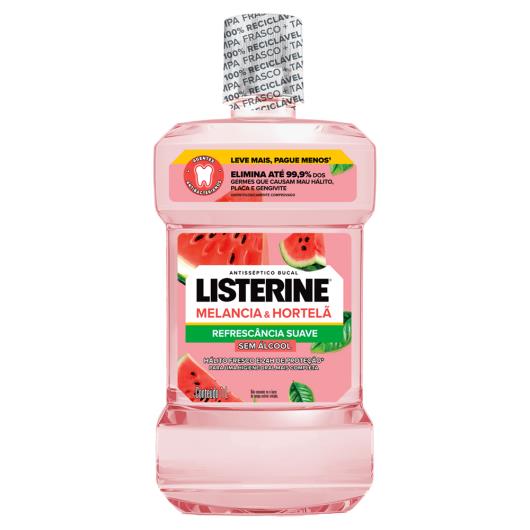Enxaguante Bucal Listerine Zero Álcool Melancia & Hortelã Frasco 1l Leve Mais Pague Menos - Imagem em destaque