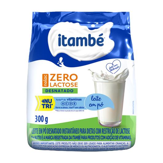 Leite em Pó Itambé Nolac Desnatado Instantâneo Zero Lactose Pacote 300g - Imagem em destaque