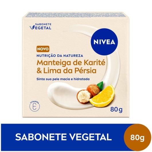 Sabonete Vegetal NIVEA Nutrição Da Natureza Manteiga De Karité & Lima Da Pérsia 80g - Imagem em destaque