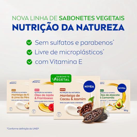 Pack Sabonete Vegetal Nivea Nutrição Da Natureza Manteiga De Karité & Lima Da Pérsia 80g 6 unidades - Imagem em destaque