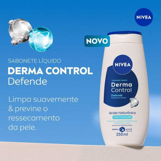 NIVEA Sabonete Líquido Derma Control Defende 250ml - Imagem em destaque