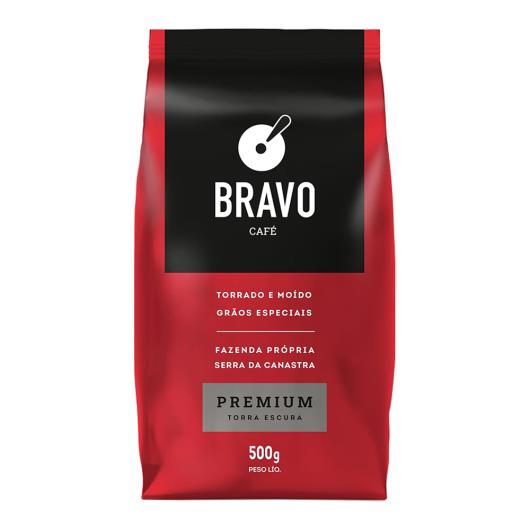 Café Torrado e Moído Bravo Premium Torra Escura Sachê 500g - Imagem em destaque