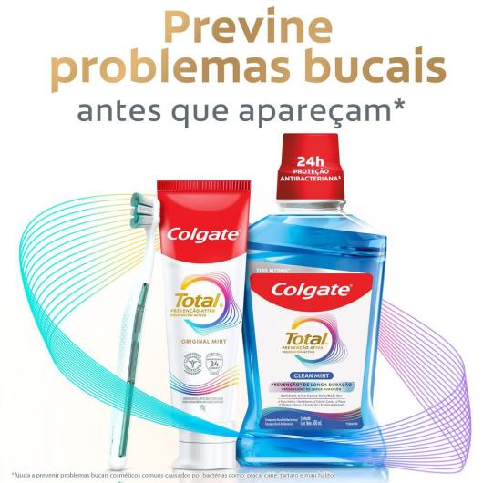 Creme Dental Colgate Total Original Mint Prevenção Ativa 180g Preço Especial - Imagem em destaque