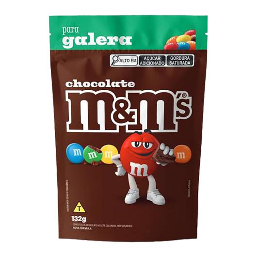 Confeito de Chocolate ao Leite M&M's Pacote 132g - Imagem em destaque