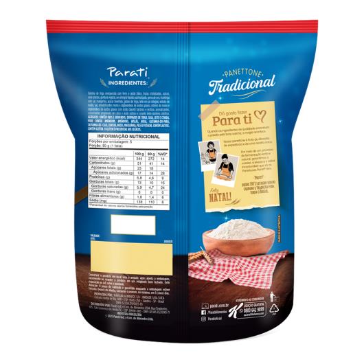 Panettone Parati Frutas Cristalizadas e Uvas-Passas Pacote 400g - Imagem em destaque