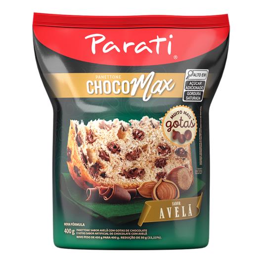 Panettone Parati Choco Max Sabor Avelã com Gotas de Chocolate 400g - Imagem em destaque