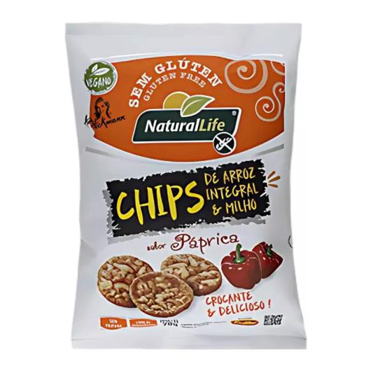 Chips de Arroz e Milho Kodilar Natural Life Páprica 70g - Imagem em destaque