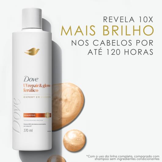Shampoo UV Repair & Glow + Ferúlico Dove Frasco 370ml - Imagem em destaque
