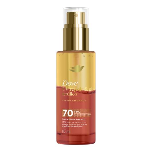 Óleo e Sérum Bifásico Dove UV Repair & Glow + Ferúlico Frasco 110ml Spray - Imagem em destaque