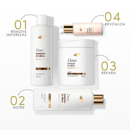Condicionador Nutrição + Tri-Óleos Dove Frasco 370ml - Imagem em destaque