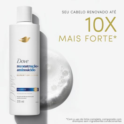 Shampoo Reconstrução + Aminoácido Dove Frasco 370ml - Imagem em destaque