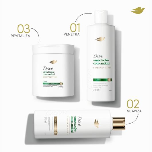 Condicionador Umectação + Coco Antioxi Dove Frasco 370ml - Imagem em destaque