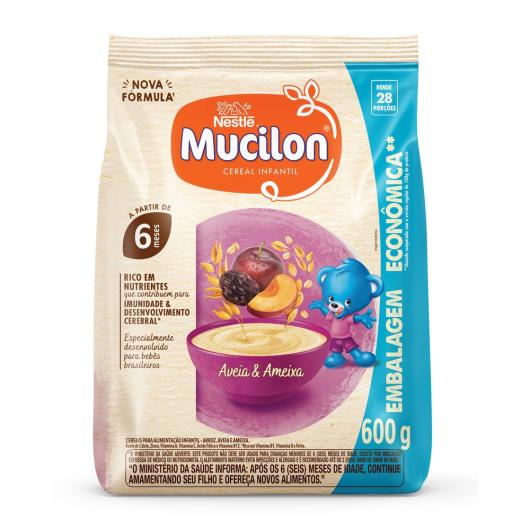 Cereal Infantil Mucilon Aveia e Ameixa Embalagem Econômica 600g - Imagem em destaque