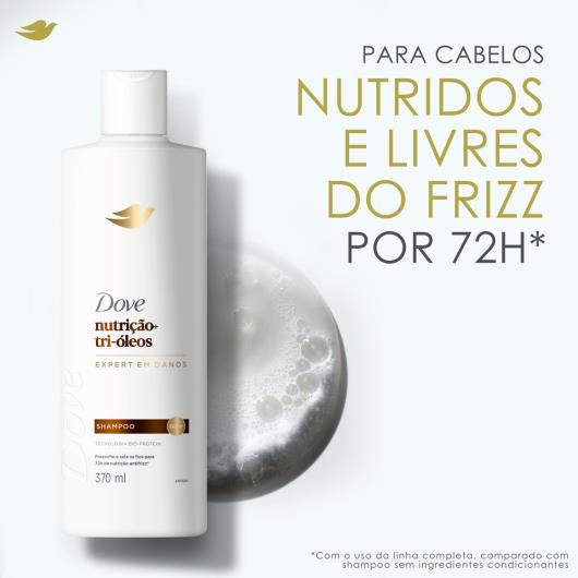 Shampoo Nutrição + Tri-Óleos Dove Frasco 370ml - Imagem em destaque