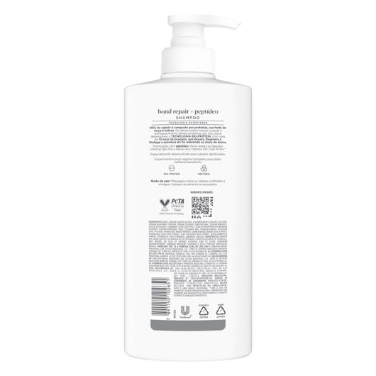 Shampoo Dove Bond Repair + Peptídeo Frasco 600ml Pump - Imagem em destaque