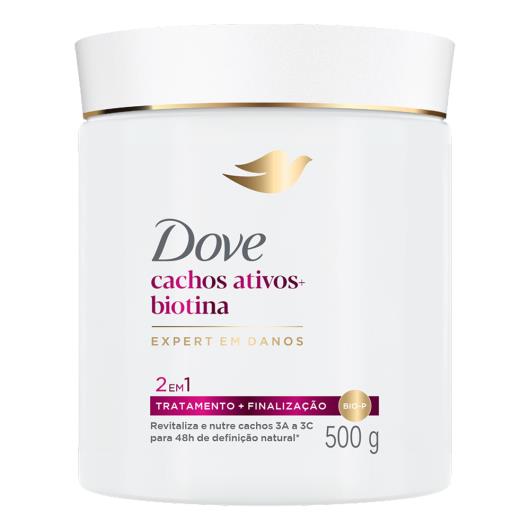 Máscara 2 em 1 Dove Cachos Ativos + Biotina Pote 500g - Imagem em destaque
