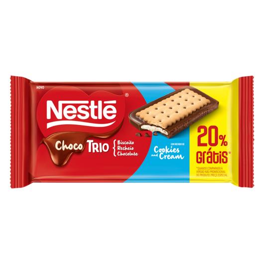 Chocolate Chocotrio NESTLÉ Cookies & Cream 90g Preço Especial 20% Grátis - Imagem em destaque