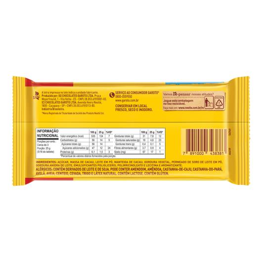 Chocolate ao Leite Garoto 80g Preço Especial 20% Grátis - Imagem em destaque