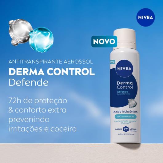 Antitranspirante aerosol derma control defende Nivea 150ml - Imagem em destaque