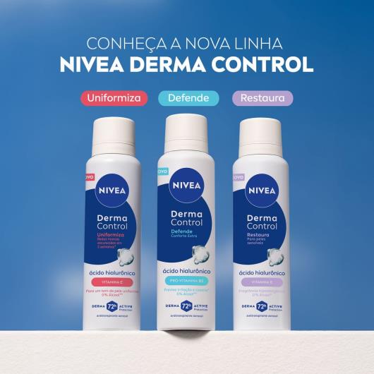 Antitranspirante aerosol derma control defende Nivea embalagem econômica 200ml - Imagem em destaque