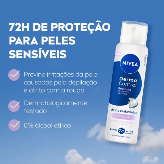 Antitranspirante aerosol derma control restaura Nivea 150ml - Imagem em destaque