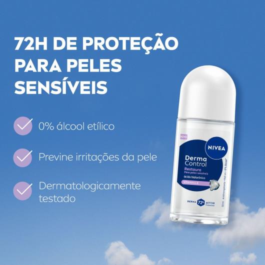 Antitranspirante roll-on derma control restaura Nivea 50ml - Imagem em destaque