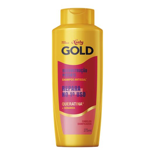 Shampoo reconstrução potente Niely Gold 275ml - Imagem em destaque