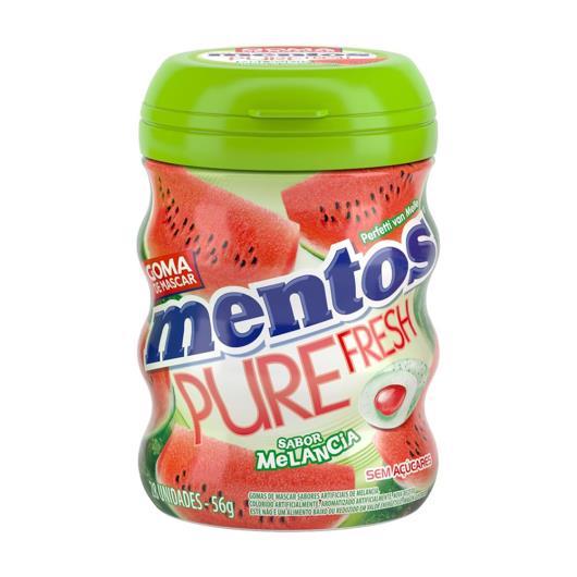Goma de mascar melancia Mentos Pure Fresh 56g - Imagem em destaque