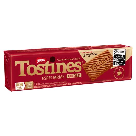 Biscoito Tostines Especiarias Gingerbread Pacote 150g - Imagem em destaque