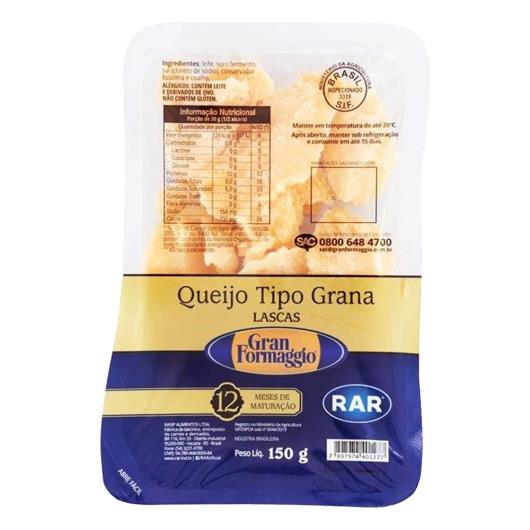 Queijo grana padano Rar 150g - Imagem em destaque
