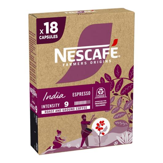 Café em Cápsula Nescafé Farmers Origins Espresso Índia Caixa 79,2g 18 Unidades - Imagem em destaque
