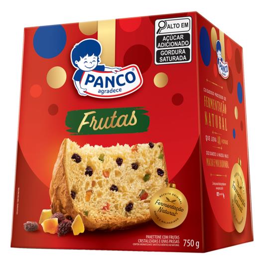 Panettone Panco Frutas Cristalizadas e Uvas-Passas Caixa 750g - Imagem em destaque