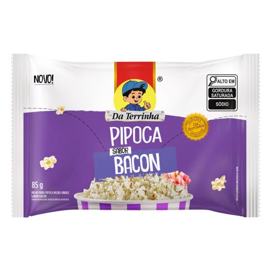 Pipoca para Micro-Ondas Da Terrinha Bacon Pacote 85g - Imagem em destaque