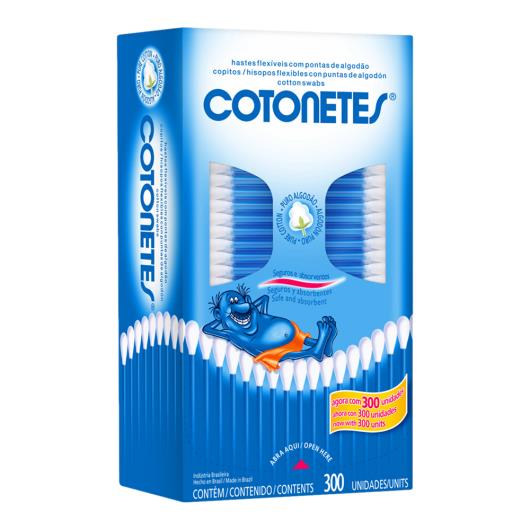 Hastes Flexíveis Cotonetes Caixa 300 Unidades - Imagem em destaque