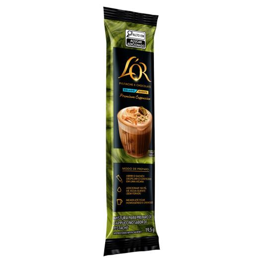 Cappuccino solúvel pistache e chocolate L'Or Premium 19,5g - Imagem em destaque