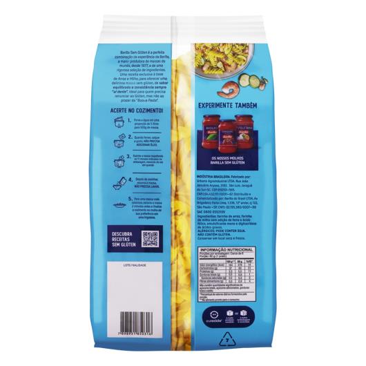 Macarrão de Arroz e Milho Barilla Fusilli Sem Glúten Pacote 500g - Imagem em destaque