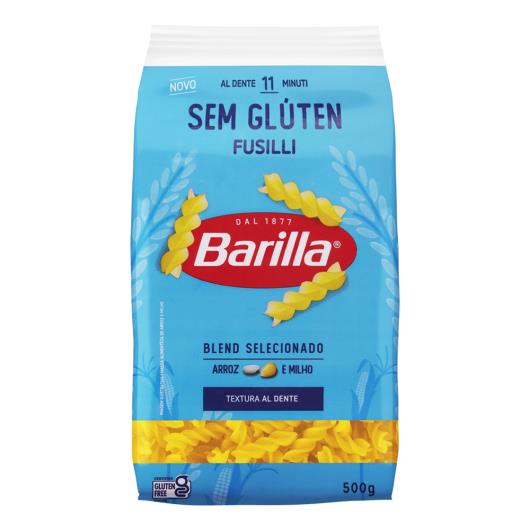 Macarrão de Arroz e Milho Barilla Fusilli Sem Glúten Pacote 500g - Imagem em destaque