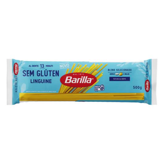 Macarrão Barilla Arroz e Milho Linguine Pacote 500g - Imagem em destaque