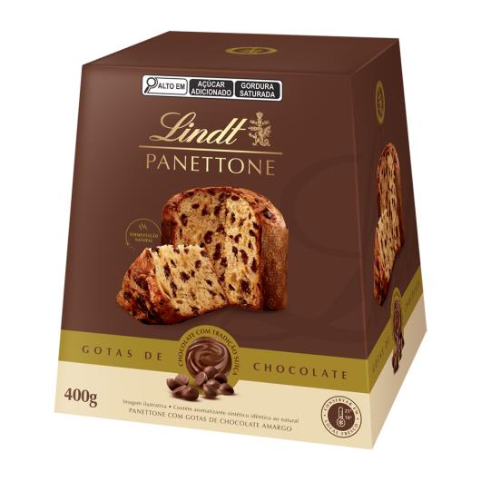 Panettone Lindt com Gotas de Chocolate Amargo 400g - Imagem em destaque
