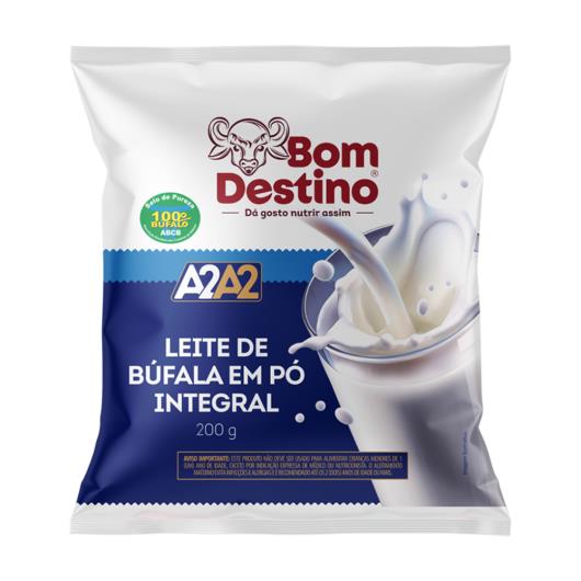 Leite em Pó de Búfala Bom Destino Integral Pacote 200g - Imagem em destaque