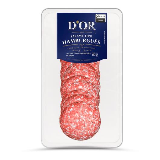 Salame D'or Tipo Hamburguês Fatiado 80g - Imagem em destaque