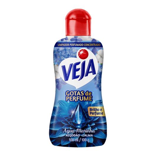 Limpador perfumado água marinha algodão Veja 100ml - Imagem em destaque