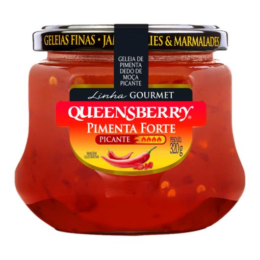 Geleia Queensberry Gourmet Pimenta Intensidade Forte Picante Vidro 320g - Imagem em destaque