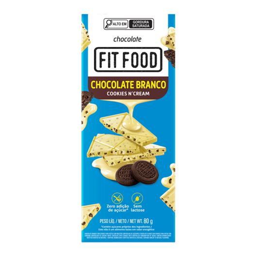 Chocolate branco coookies cream Fit Food 80g - Imagem em destaque