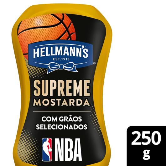Mostarda com grãos selecionados Hellmann's supreme squeeze 250g - Imagem em destaque