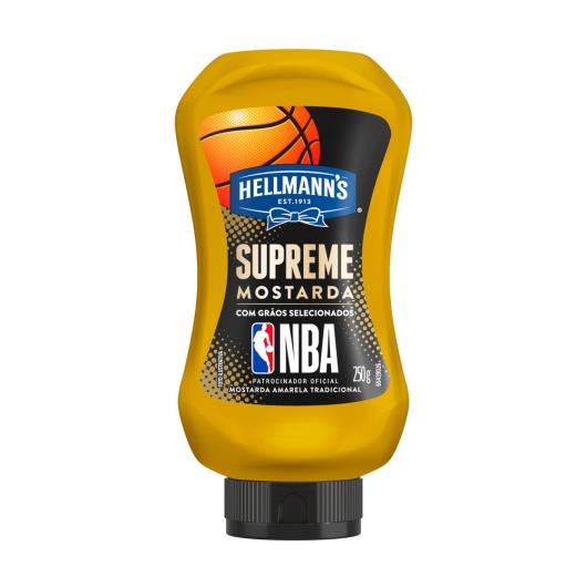 Mostarda com grãos selecionados Hellmann's supreme squeeze 250g - Imagem em destaque
